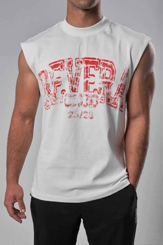 "25/26" white cut-off shirt