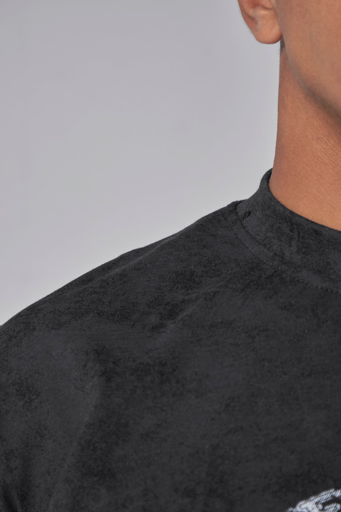 "99" washed black oversized T-shirt